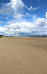 Beautiful beaches of Baltic sea