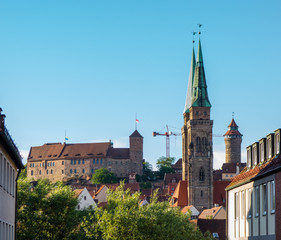 Blick auf die Nürnberger Kaiserburg 