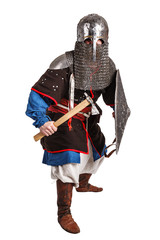 Mongol warrior in armour