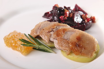 Turkey Breast with beetroot