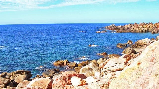 costa paradiso rocky shore, Sardinia