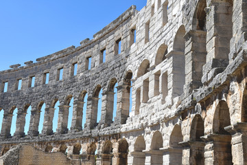 Römisches Amphitheater in Pula (Istrien / Kroatien)