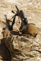 sniper in the desert