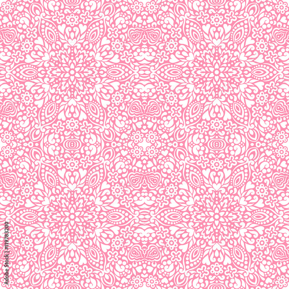 Poster seamless background with abstract ethnic pattern.