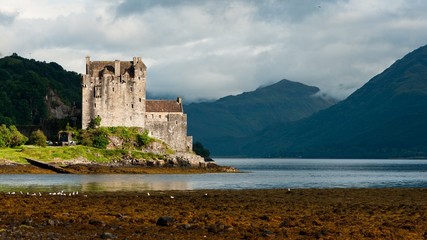 Fototapeta na wymiar Eilean Donan castle, very popular landmark in Scotland