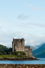 Fototapeta na wymiar Eilean Donan castle, very popular landmark in Scotland