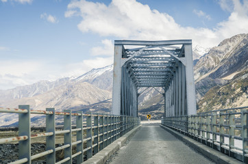 Metal construction bridge