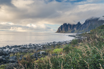 Okshornan, Bull Horns range in Senja, Norway