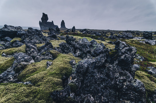 amazing rock formation, Londrangar, Snaefellsness peninsula, Iceland