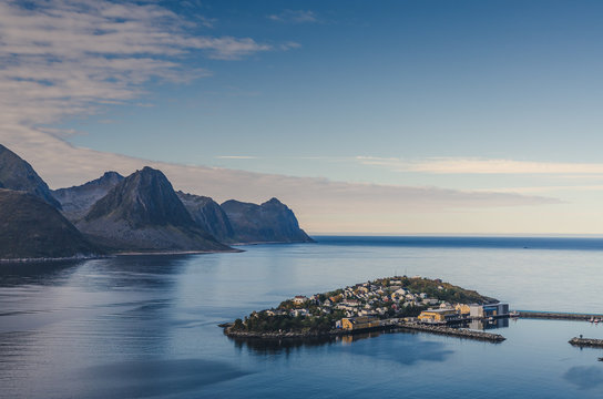 small town of Husoy, Senja Norway