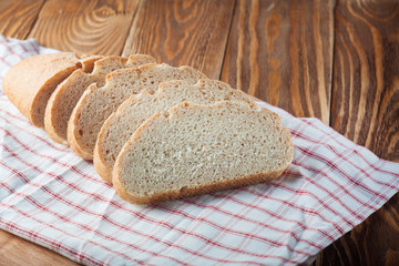 loaf of bread on the boards