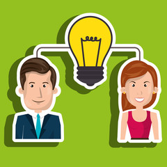 idea teamwork vector illustration eps10 eps 10