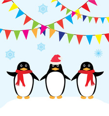 Fototapeta premium Vector Funny Penguin