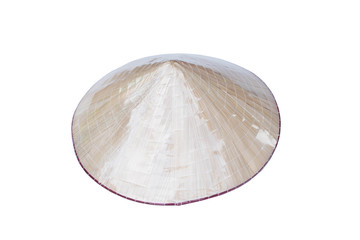Vietnamese Conical Hat (Non La) isolated on white