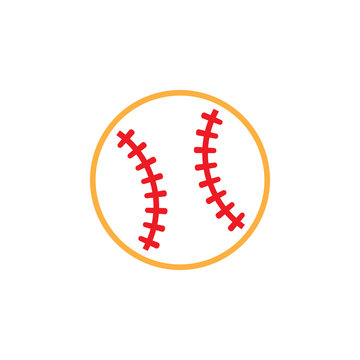 baseball line icon, outline vector logo illustration, linear pictogram isolated on white