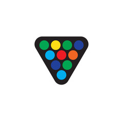 billiard icon vector, solid logo illustration, pictogram isolated on white