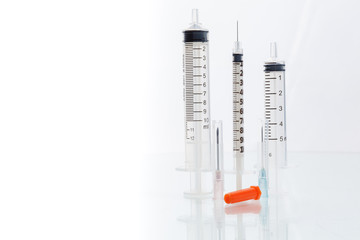 Syringes on isolated