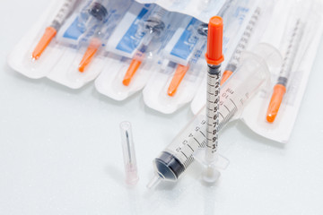 Syringes on isolated