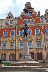 Fototapeta premium Monument to Torgils Knutsson in Vyborg, Russia