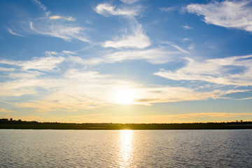 Fototapeta premium sunrise in the sea