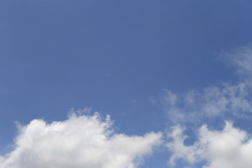 Cloud on blue sky in the daytime of Bright weather.
