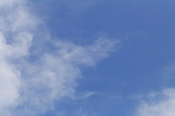 Cloud on blue sky in the daytime of Bright weather.