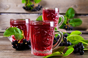 Transparent red drink