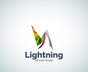 Fototapeta na wymiar Lightning logo template