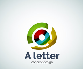 Vector A letter concept logo template
