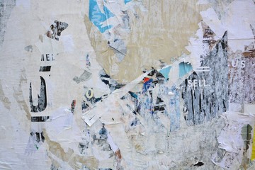 Fototapeta premium Torn posters