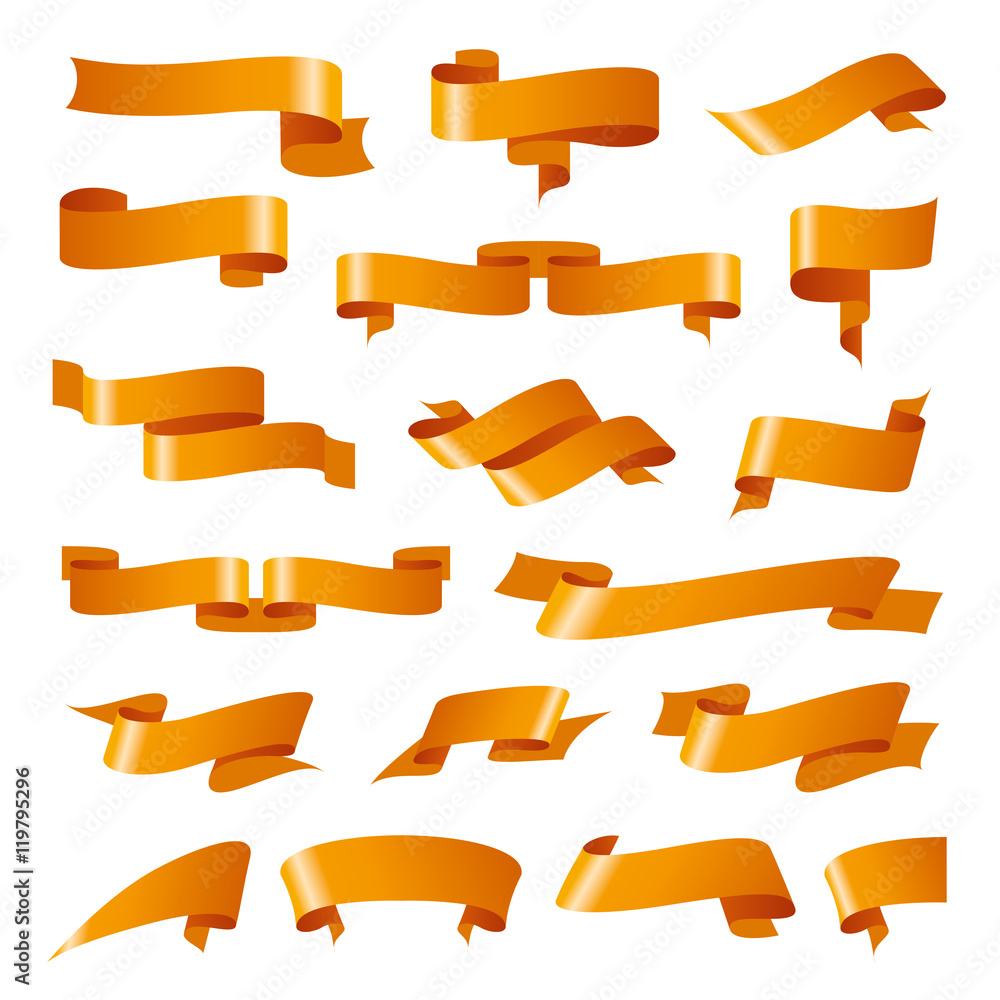 Wall mural vector ribbon patterns