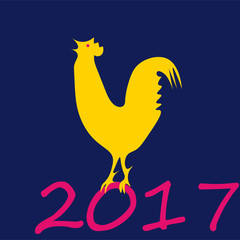 A vector illustration of year of rooster design for Chinese New Year celebration