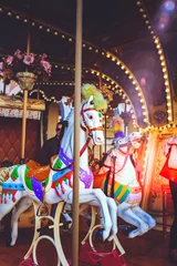 Rolgordijnen Luna park en carrousel serie © Rosario Rizzo