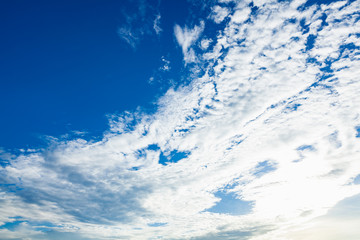Fototapeta premium White clouds in blue sky