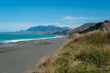 Rugged coastline of Kaikoura