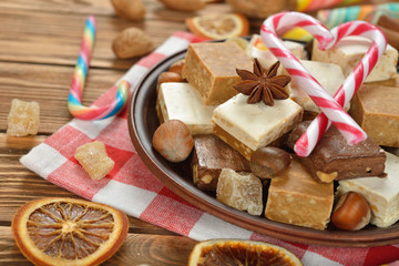 Various Christmas sweets