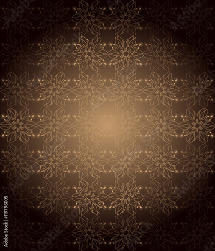 "Seamlessly Wallpaper with Dark Brown Color Tones " Stock image and
