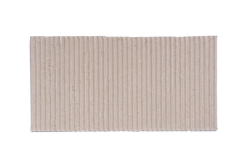 Cardboard isolates on white background