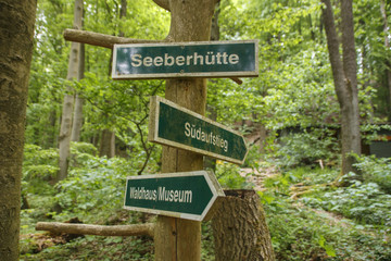 Guidepost in Roemhild, Germany, 2016