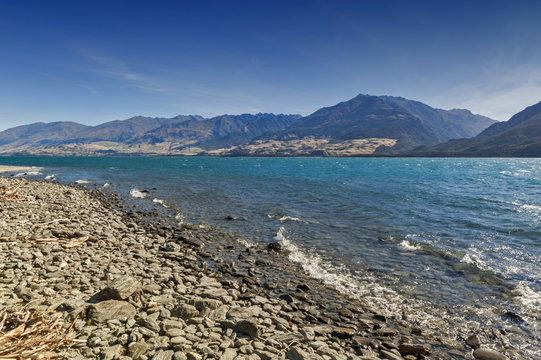 Lake Wanaka, located in the Otago region of New Zealand