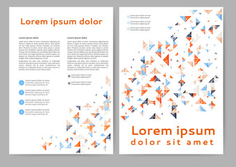 Abstract colored brochure