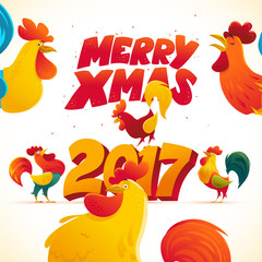 Vector New Year and Christmas symbol design