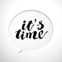 Vector flat bubble, text message, conversation box with text message.