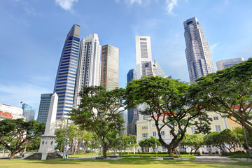 Fototapeta na wymiar Buildings à Singapour