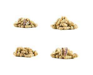 peanuts isolated on white