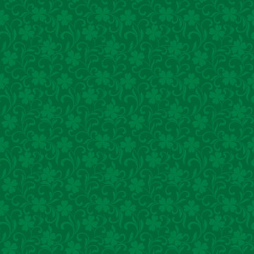 Seamless vector pattern with clover for St.Patrick day © irina_omelchak