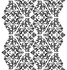 Seamless floral pattern. Element for design. Vertical lace tracery