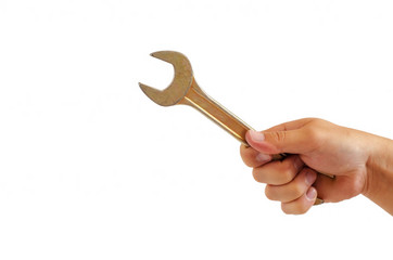 Spanner in hand