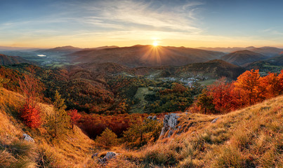 Slovakia mountain at fall - Temes