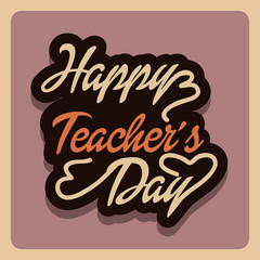greeting card of teachers day